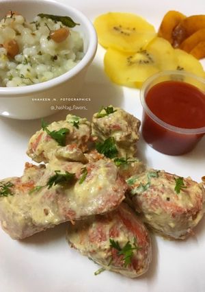 A picture of Delhi style Malai Tikka Chicken.