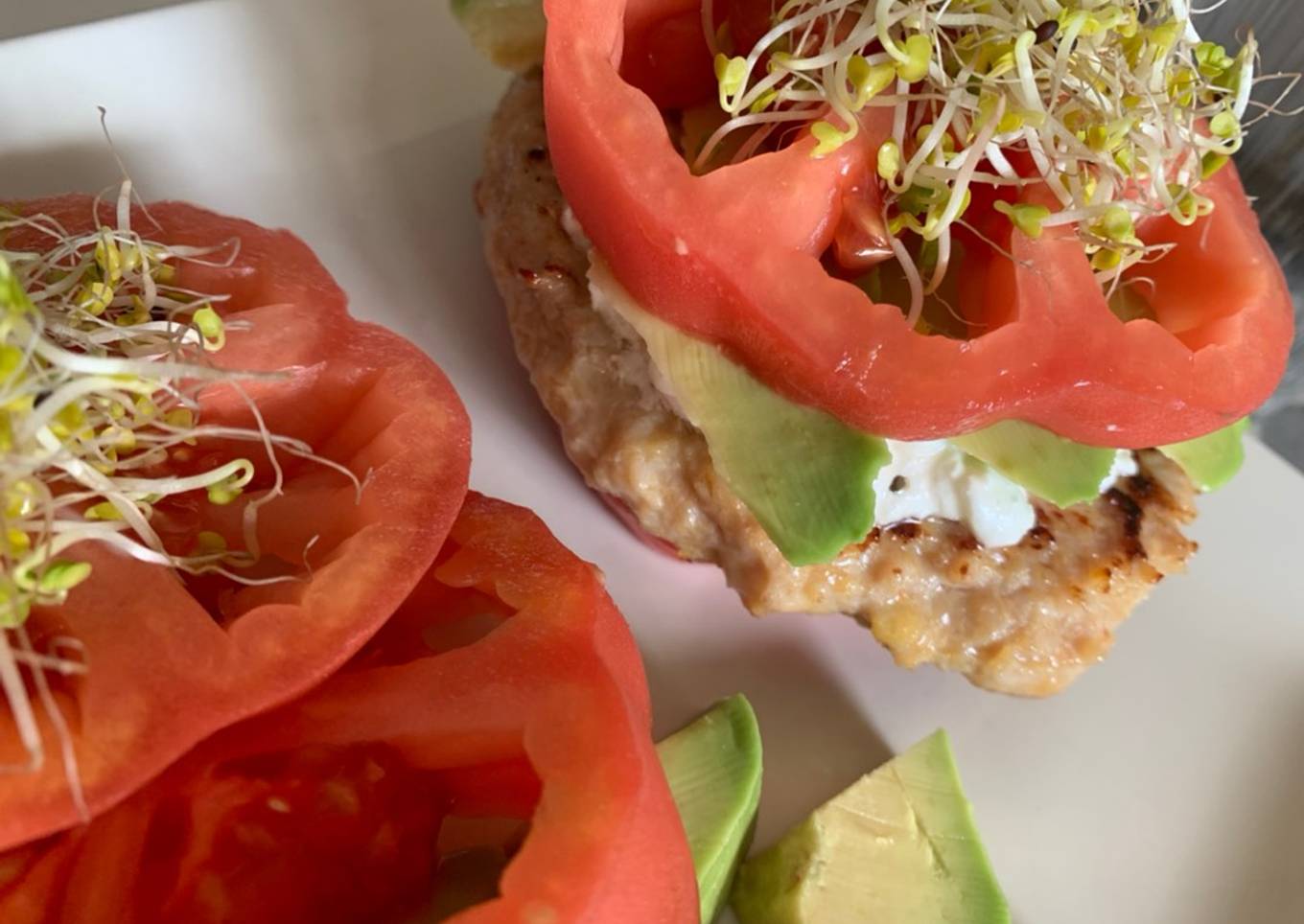 Hamburguesa sin pan馃槈