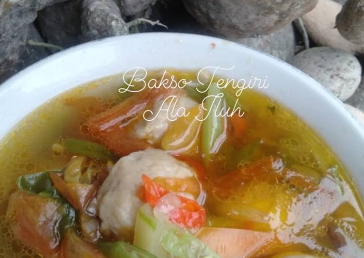 Sup Bakso ikan Tengiri