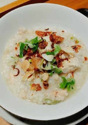 Foto resep Bubur Ayam Cina Sederhana (Chinese Porridge)