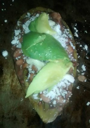 Una foto de Huarache de nopal