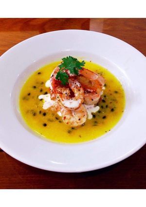 Hình của món Tôm sốt chanh dây 🍤.
