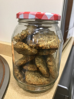 Una foto de Galletas de avena y plátano