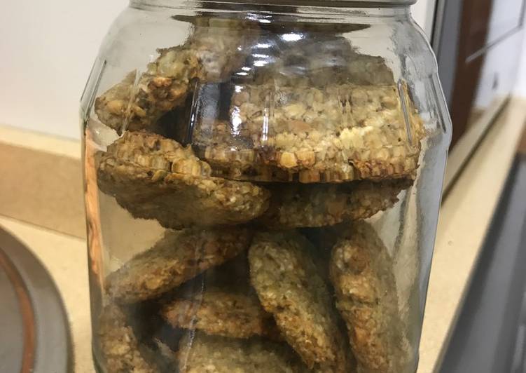 Galletas de avena y plátano