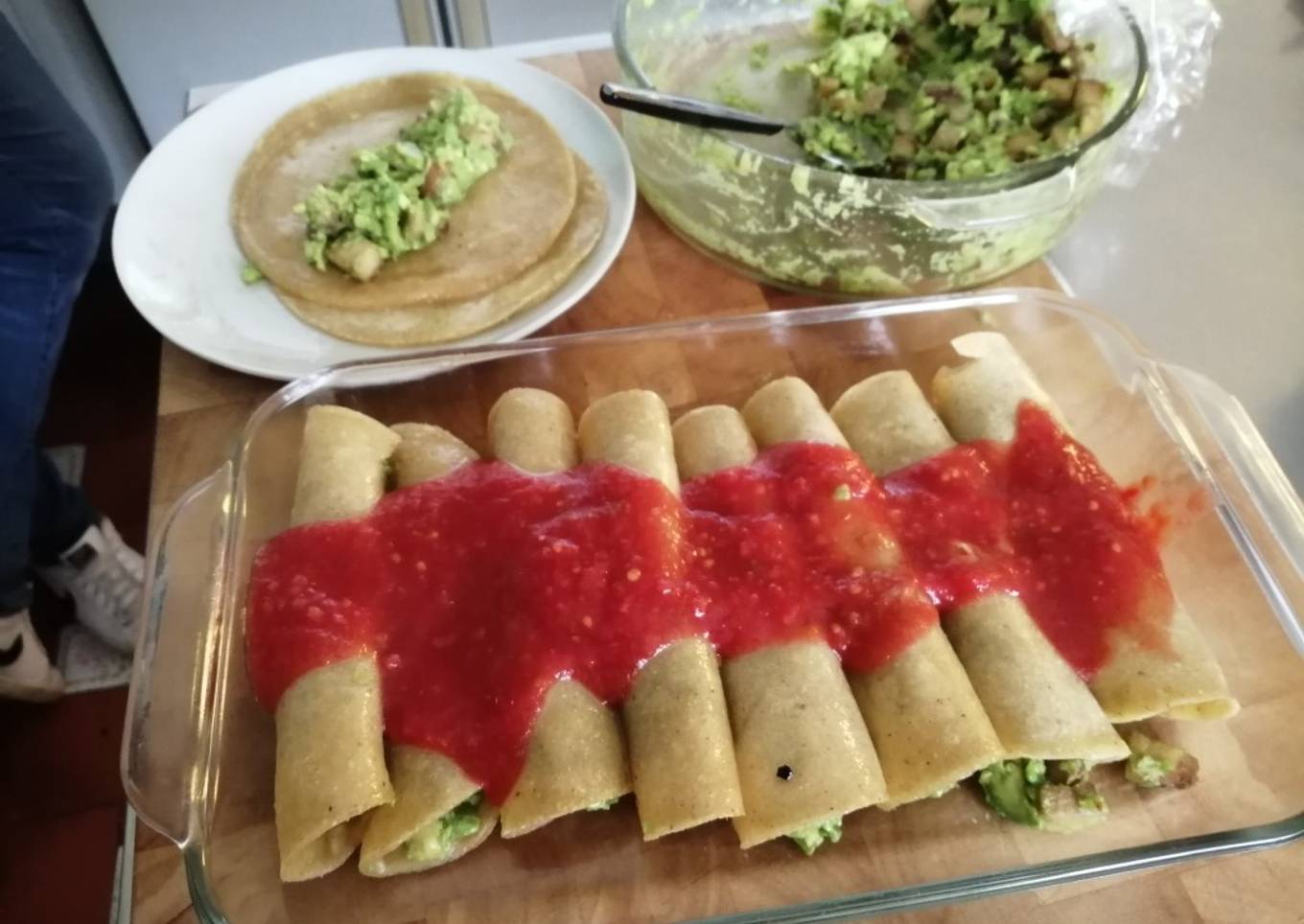 Envueltos de aguacate