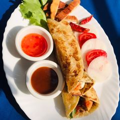 A picture of Roll paratha.