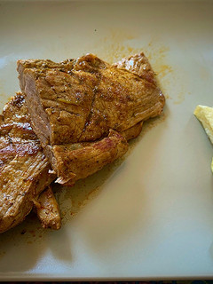 Una foto de Solomillo de cerdo abierto al horno