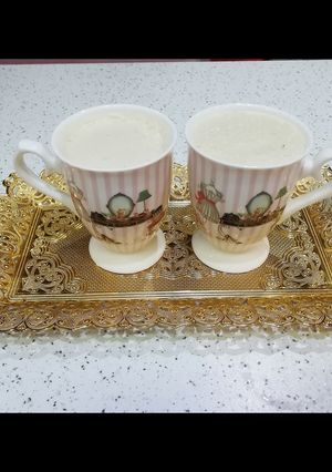 عکسی از دستور میلک شیک خرما