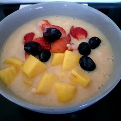 My Sweet Rice Pudding with mango. 😘 A picture of My Sweet Rice Pudding with mango. 😘.