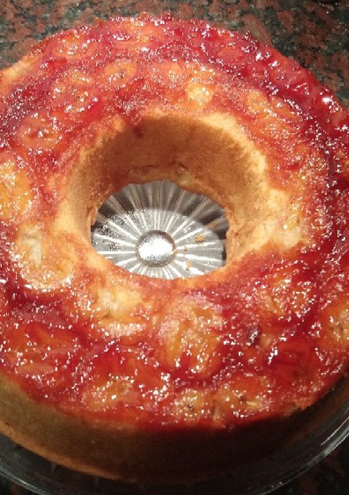 Una foto de Torta/ tarta invertida de banana