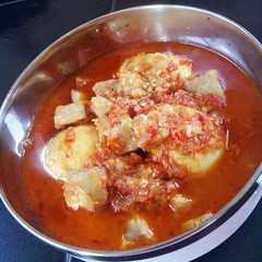 A picture of Telor tempe balado super pedas,,,.