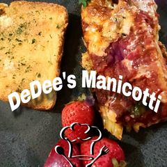 A picture of DeDee's Manicotti.