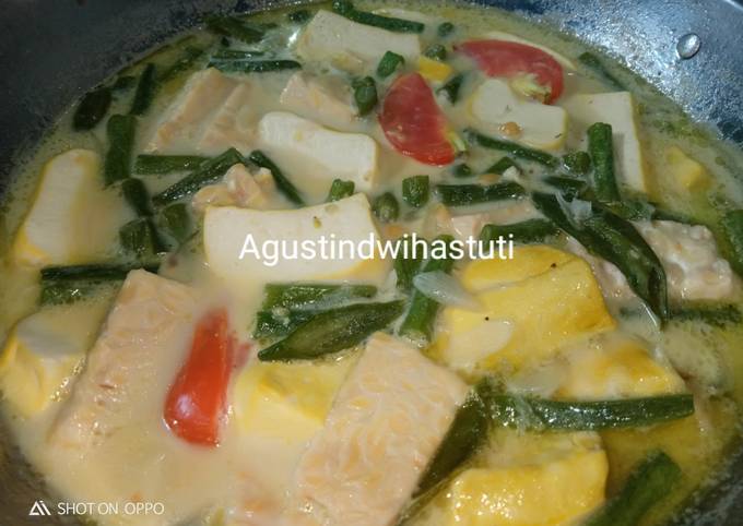 Resep Tempe Tahu Buncis Kuah Santan Anti Gagal