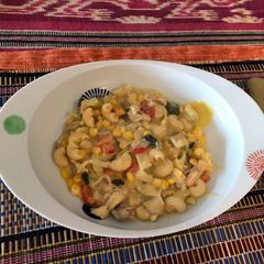 Super easy cream chicken veg stew A picture of Super easy cream chicken veg stew.