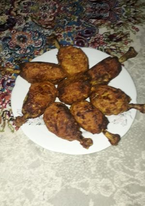 عکسی از دستور سوخاری سیب زمینی ومرغ
