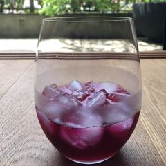 A picture of Red Shiso Juice.