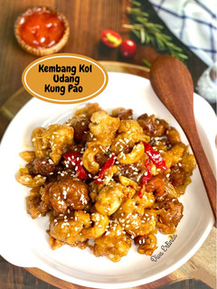 Foto resep Kembang Kol Udang Kung Pao