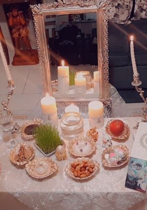 عکسی از دستور هفت سین من در سال 1400 😍