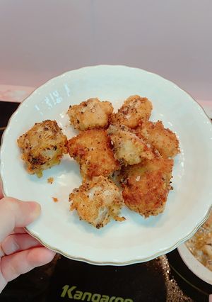 Hình của món Cá khoai chiên giòn-xù.