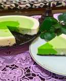 Green Tea Gradient Cheesecake