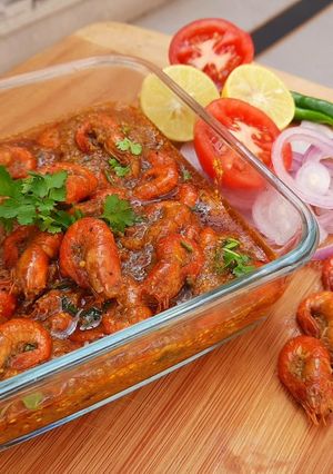 A picture of Prawn Masala Curry.