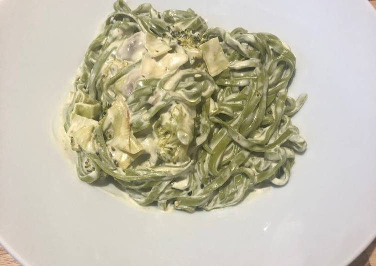 Recipe of Super Quick Homemade Creamy veggie pasta