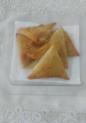 صورة لوصفة سمبوسه بجبن كيري