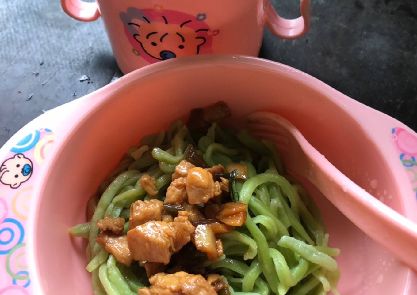 Mie Ayam Hijau Sehat Homemade