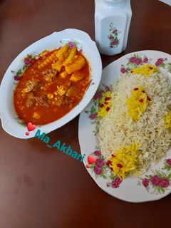 عکسی از دستور قیمه با عطر نذری