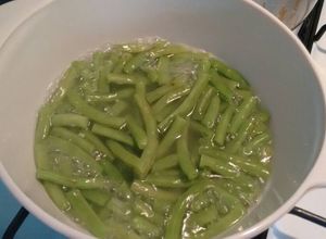 Una foto de Judías verdes, ejotes, chauchas, habichuelas. ॐ