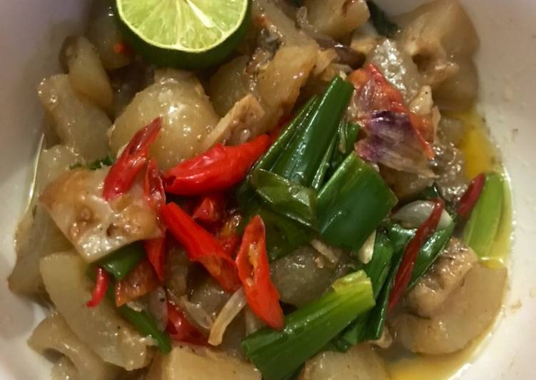 Recipe: Appetizing Oseng Kikil mercon anti lengket