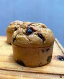Muffins de naranja y chips de chocolate