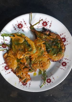পালং শাকের পকোড়া(Palak saager pakoda recipe in Bengali) রেসিপির প্রধান ছবি