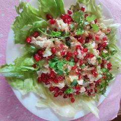 A picture of Fruit and veg creamy salad.
