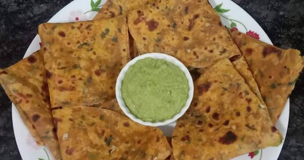 Methi theplas & chutney Recipe by Maya's Recipe's - Cookpad