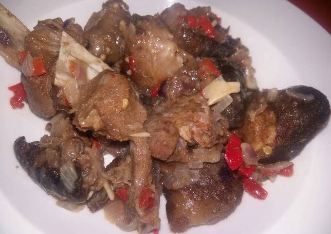 Peppered Goat Meat (Asun)