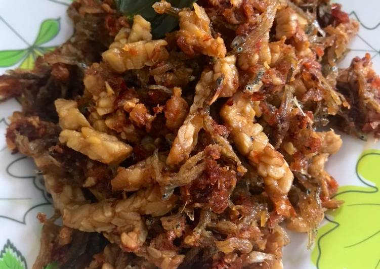 Langkah Mudah untuk  Balado teri tempe Jadi, mengenyangkan