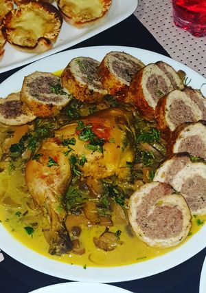 صورة لوصفة رولي الدجاج واللحم🍗🥩