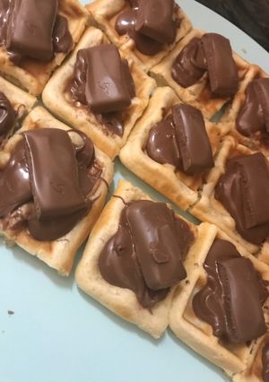 صورة لوصفة ميني وافل بالنوتيلا والجالكسي