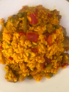 Una foto de Arroz de magra y pechuga