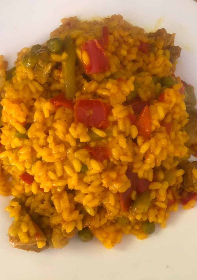 Una foto de Arroz de magra y pechuga