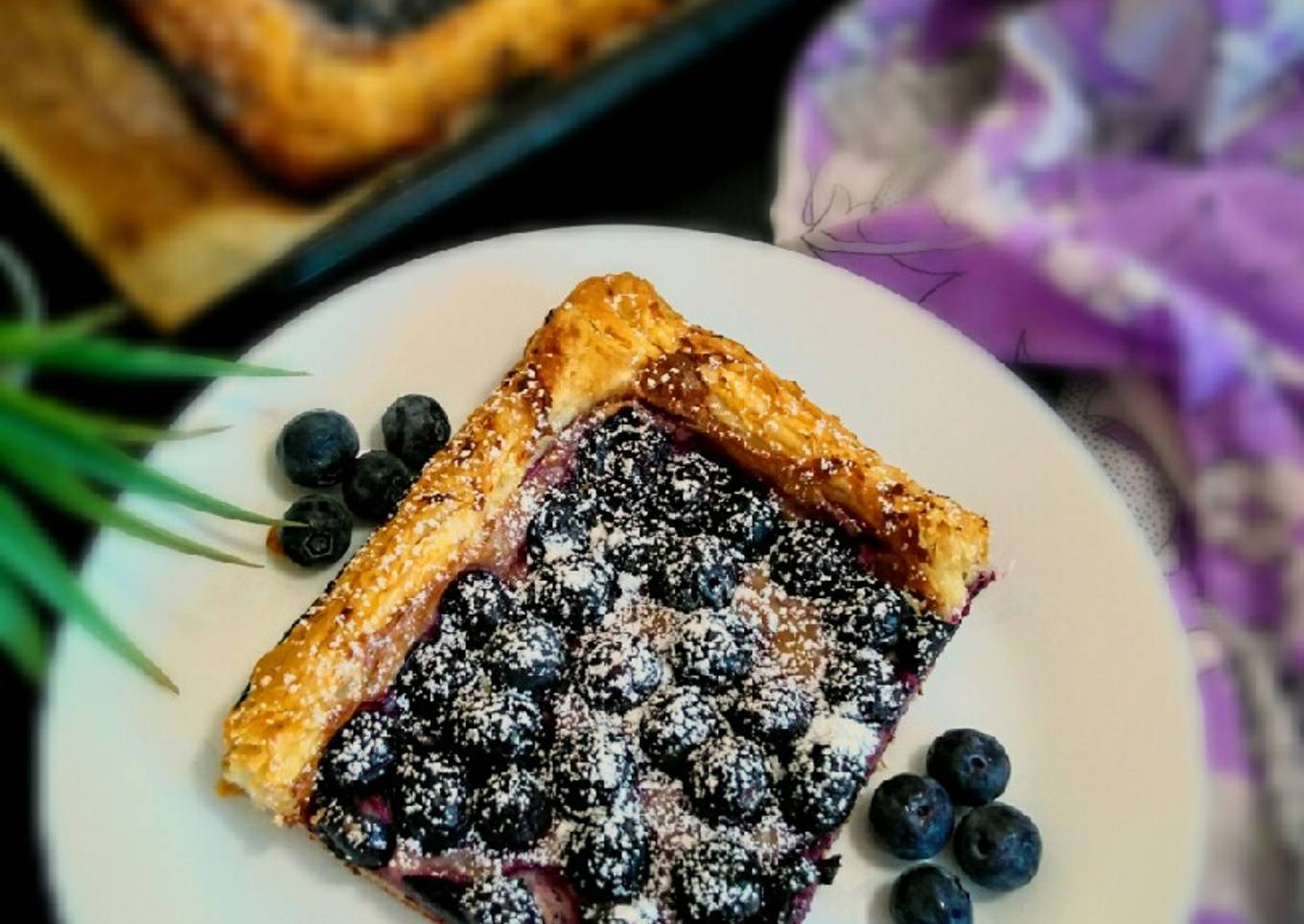 Puff Pastry Blueberry Tart