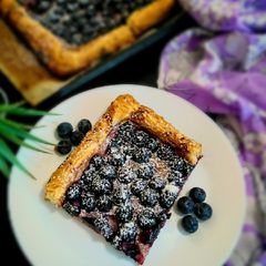 Puff Pastry Blueberry Tart A picture of Puff Pastry Blueberry Tart.