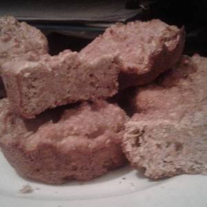 Muffins de limón (de harina integral, salvado de avena y sin azúcar)