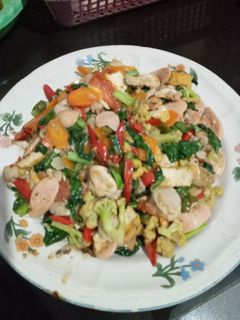 Foto resep Tumis Sasobay (sayur sosis bakso ayam)