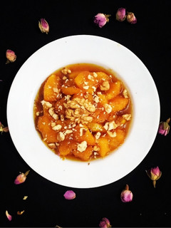 عکسی از دستور دسر کدوحلوایی با شیره انگور