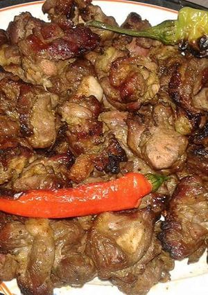 A picture of Grilled Kebab, Kofta, Ribs, and Torb on Charcoal.