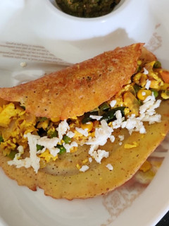 A picture of Moong Dal Chila.