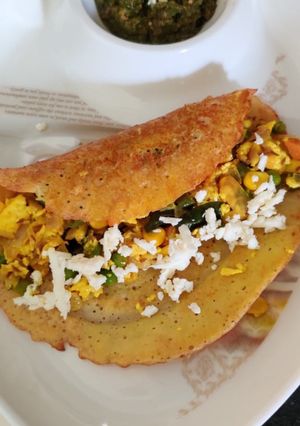 A picture of Moong Dal Chila.