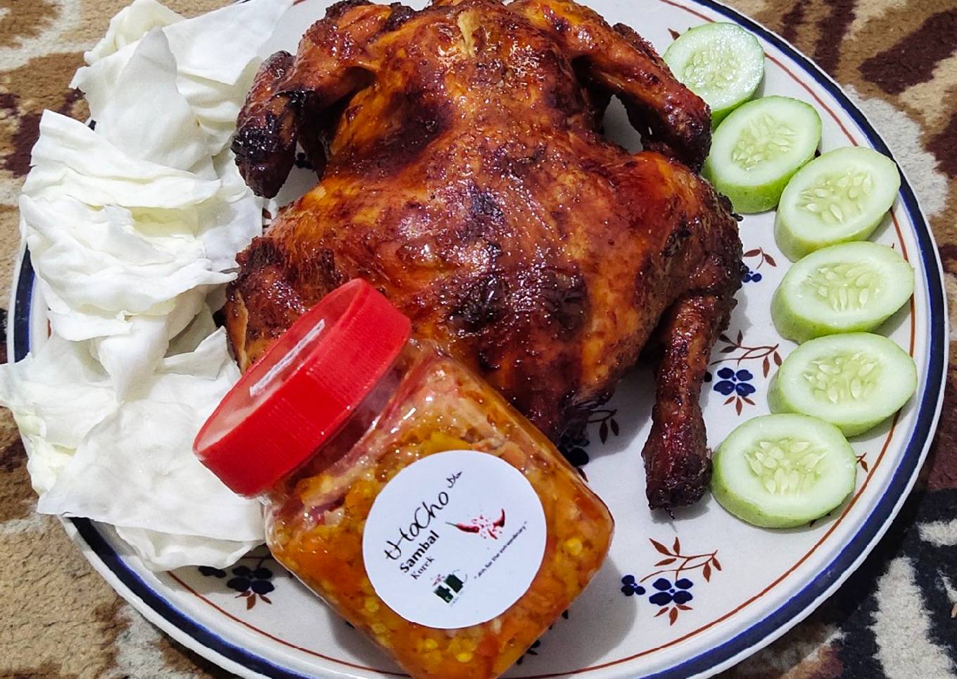 Ayam Panggang oven with sambal korek